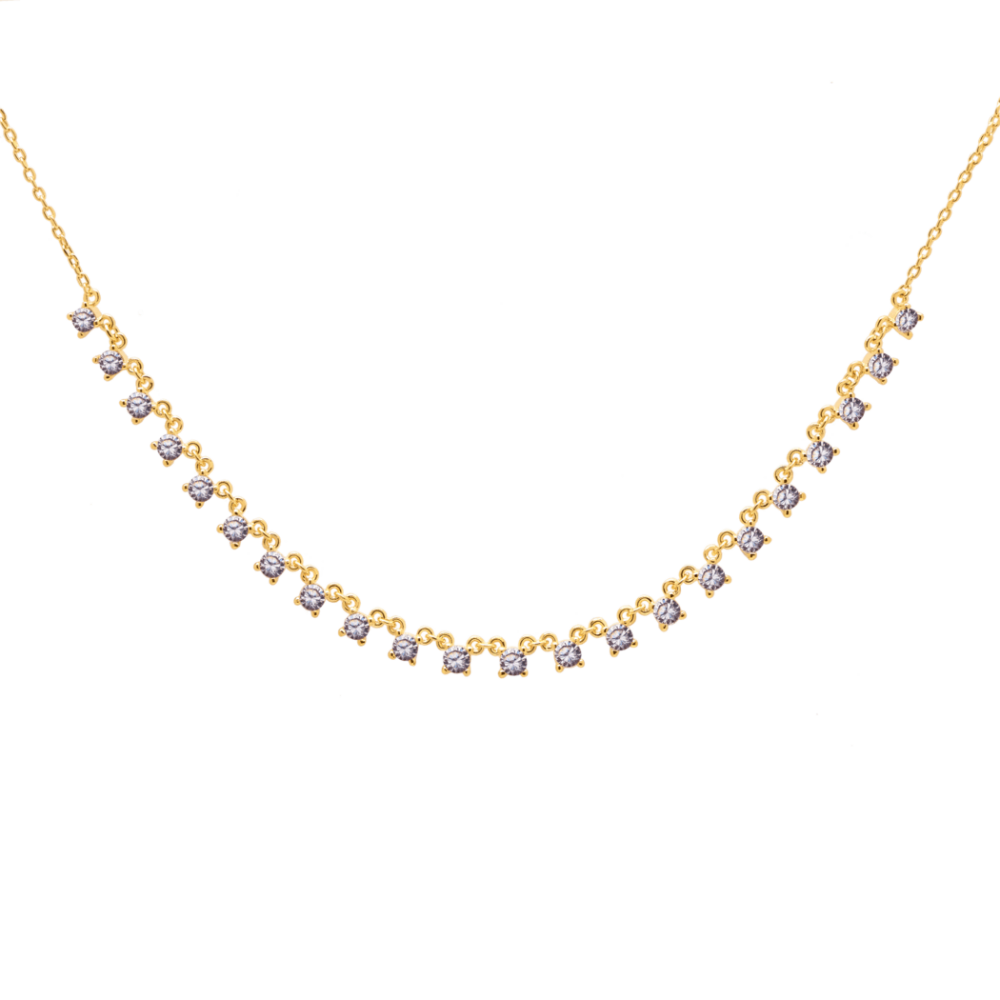  VICTORIA Γυναικείο Κολιέ από Ασήμι 925 με επιχρύσωμα 14k