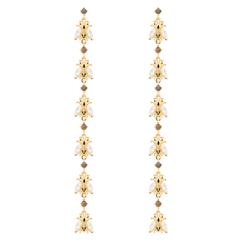  NEST Γυναικεία Σκουλαρίκια Επιχρυσωμένο Ασήμι 925 AR01-311-U