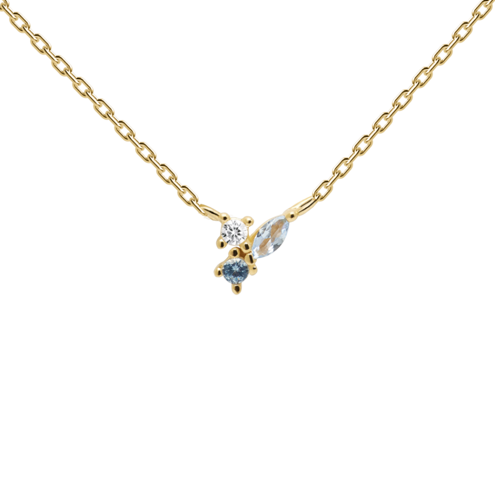  MIDNIGHT GOLD Γυναικείο Κολιέ Επιχρυσωμένο Ασήμι 925  