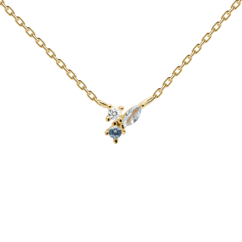  MIDNIGHT GOLD Γυναικείο Κολιέ Επιχρυσωμένο Ασήμι 925  