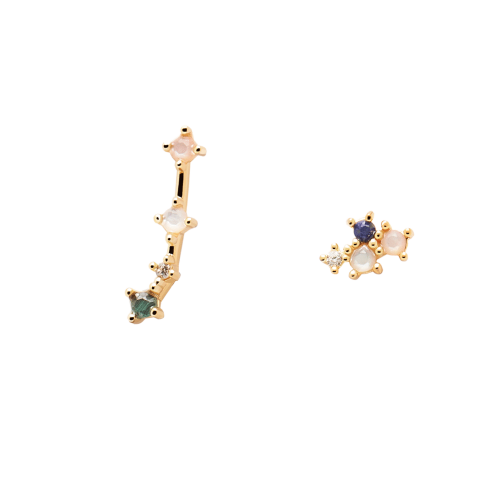  ZODIAC ARIES Γυναικεία Σκουλαρίκια  Επιχρυσωμένο Ασήμι 925 AR01-404-U